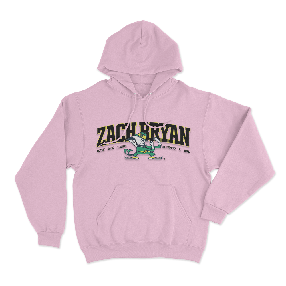 ZB Fighting Irish Hoodie Pink ZB Fighting Irish Hoodie Pink