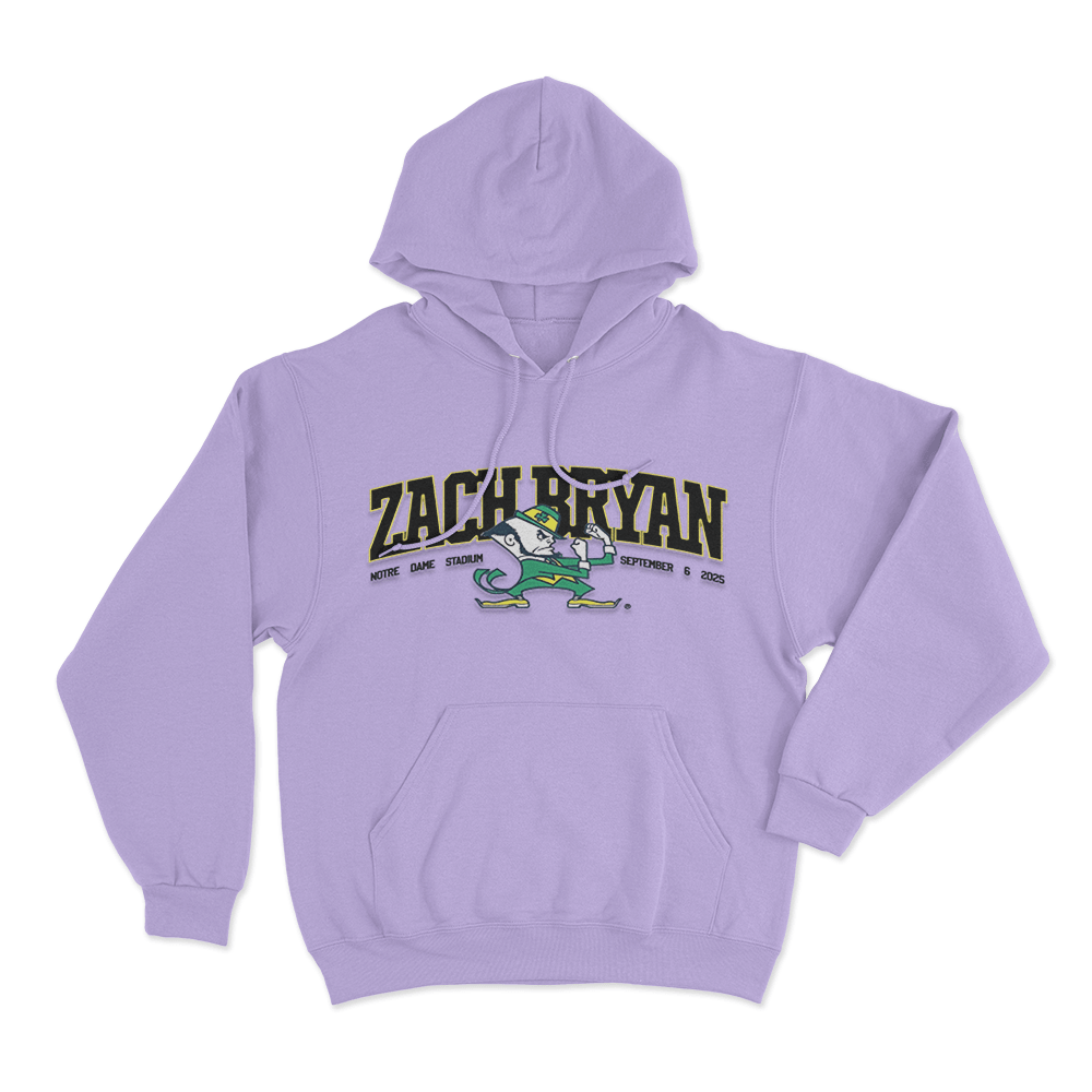 ZB Fighting Irish Hoodie Purple ZB Fighting Irish Hoodie Purple