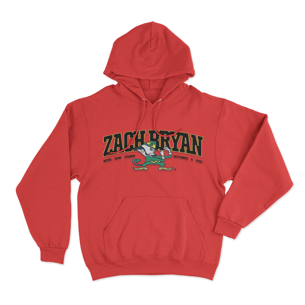 ZB Fighting Irish Hoodie Red ZB Fighting Irish Hoodie Red