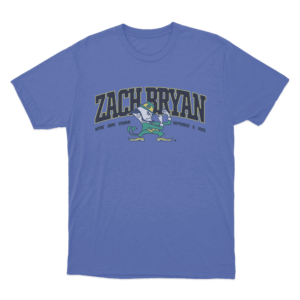 ZB Fighting Irish T Shirt Blue