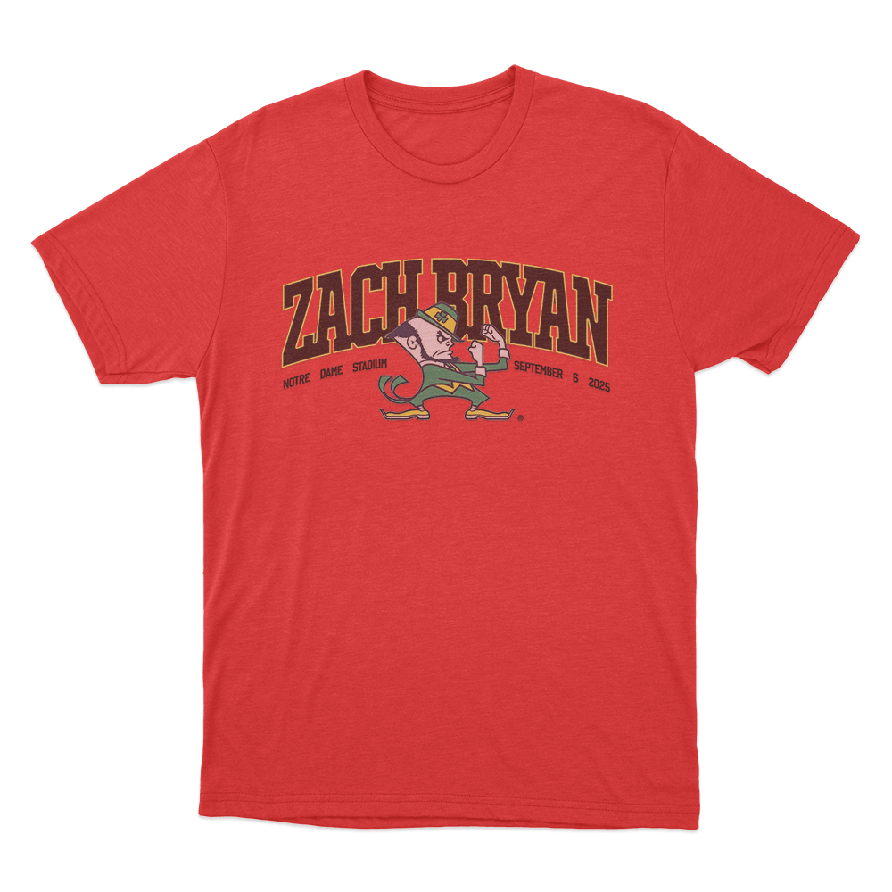 ZB Fighting Irish T Shirt Red ZB Fighting Irish T Shirt Red