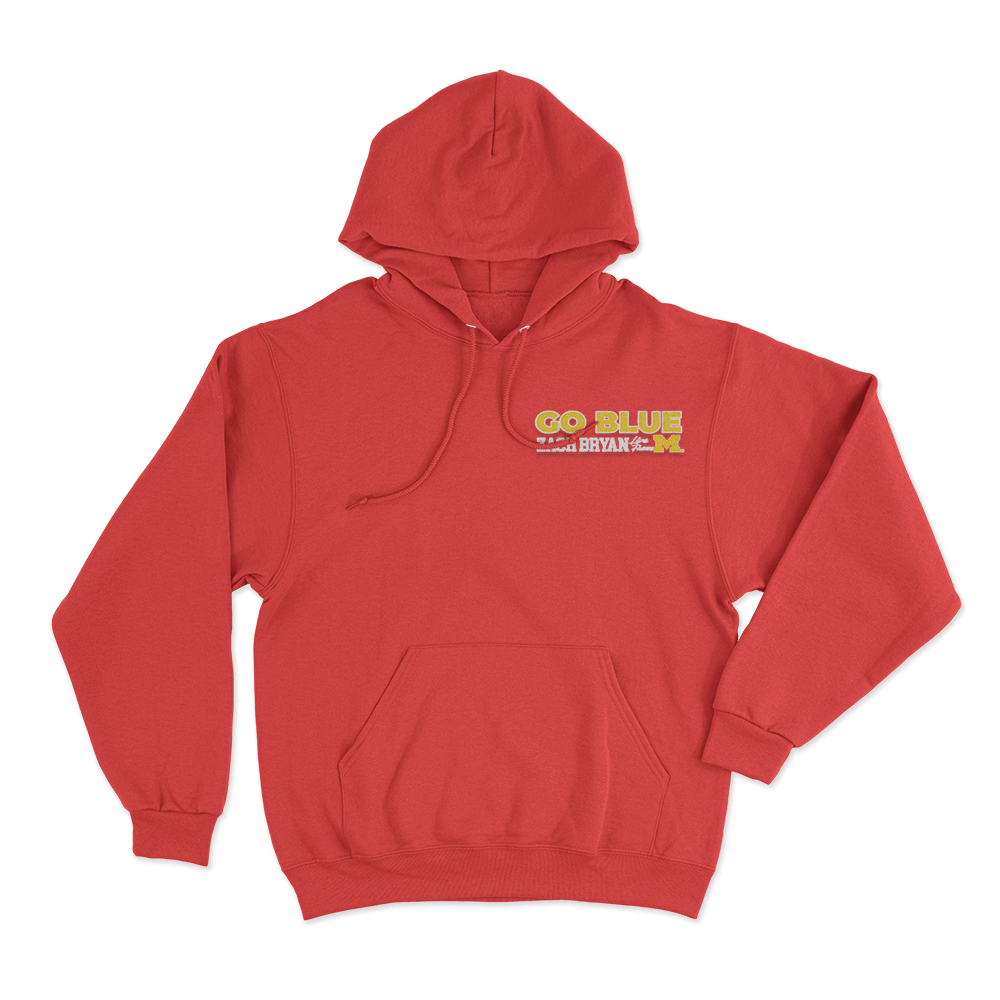 ZB Go Blue Hoodie Red ZB Go Blue Hoodie Red