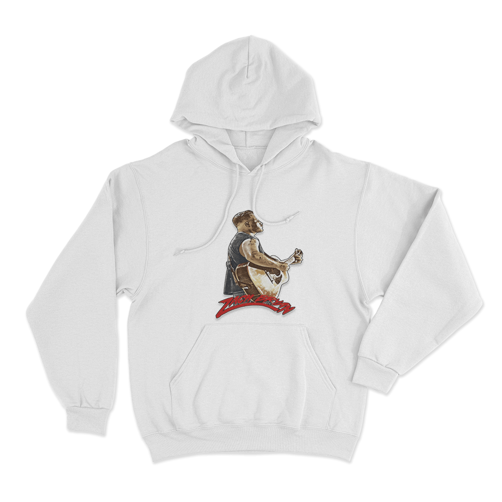ZB Silhouette Hoodie White ZB Silhouette Hoodie White