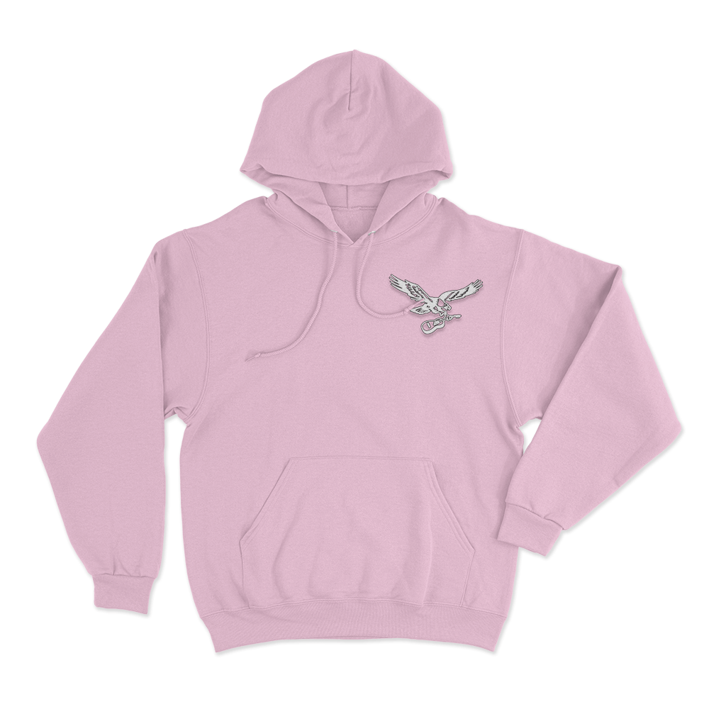 Zach Bryan x Eagles Hoodie Pink Zach Bryan x Eagles Hoodie Pink