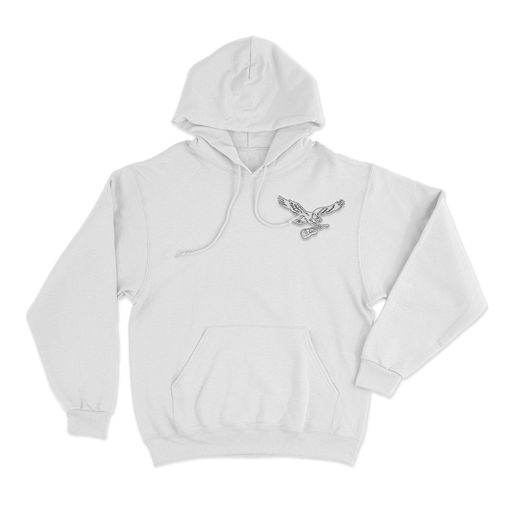 Zach Bryan x Eagles Hoodie White Zach Bryan x Eagles Hoodie White