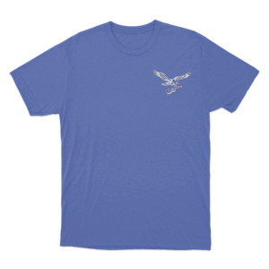 Zach Bryan x Eagles T Shirt Blue